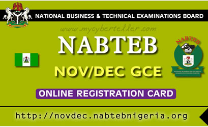 Buy NABTEB Gce Form Online Triplegltd.com